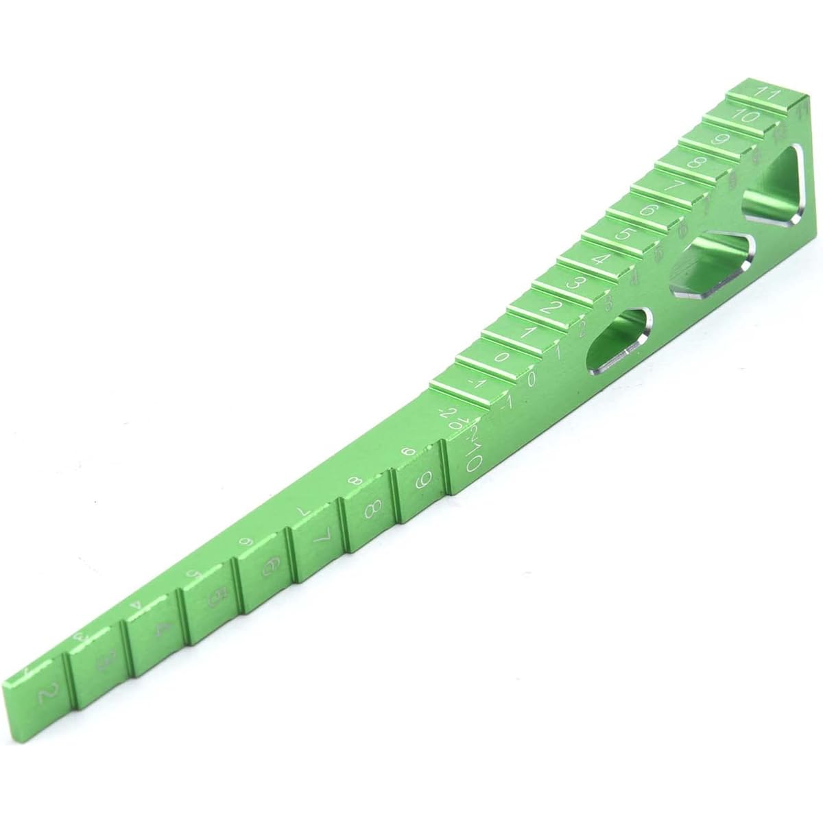 LAFEINA Radio Control Model Car Height Drop Gauge Adjuster Ruler 1/10 1/8 1/16 1/14 RC Touring Car Drift Car (Green)