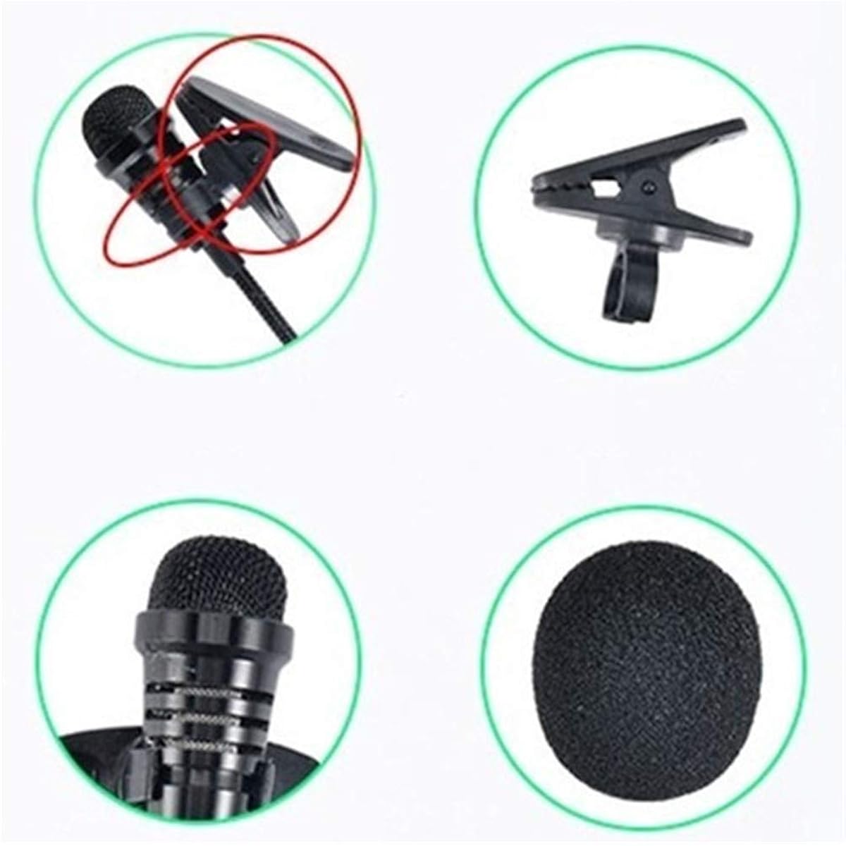 UHF Wireless Lapel Microphone for YouTube Creator Smartphone Live Stream Camera Recording Vocal Broadcast Singing Recording/Live Broadcast/Podcast