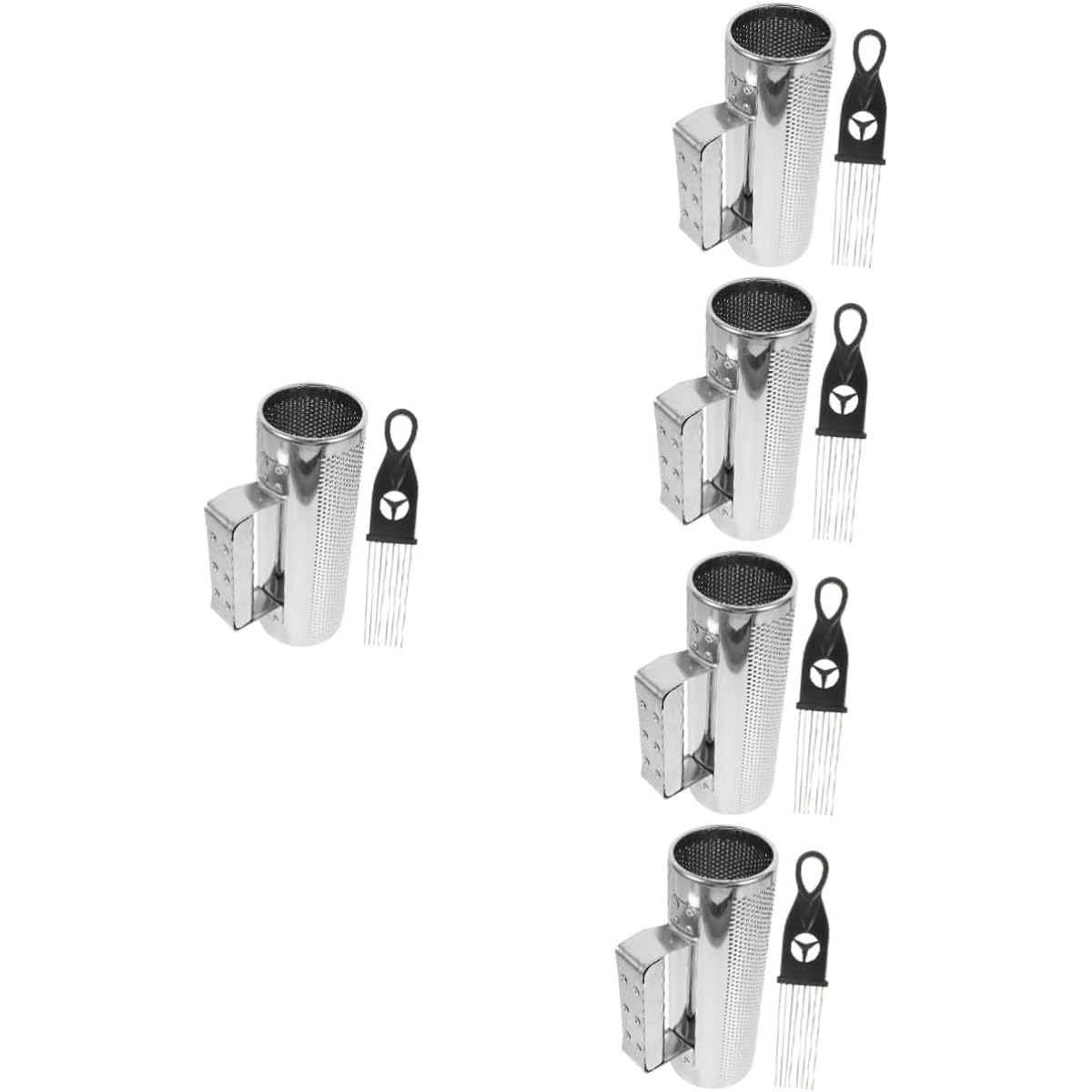 Vaguelly 5 Set Metal Scraper Kids Gift Musical Guiro Tool Hands Percussion Guiro Latin