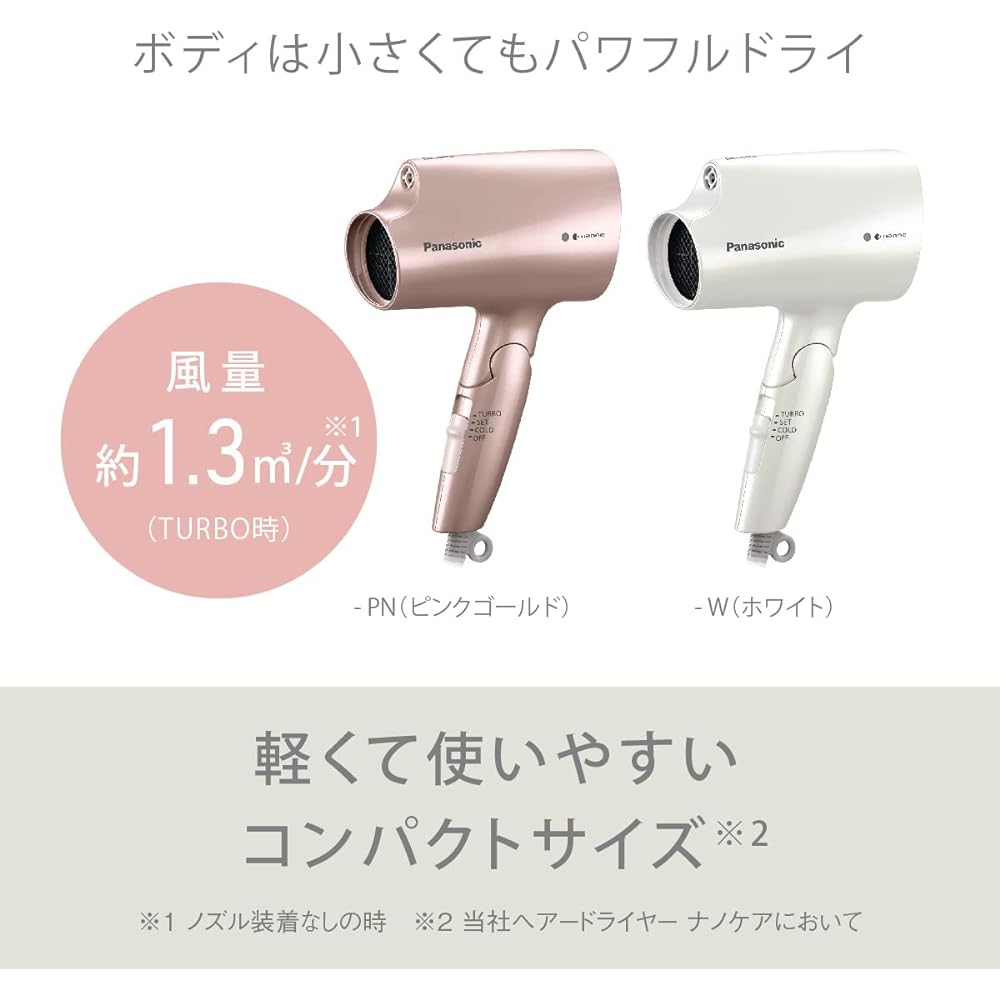 Panasonic Hair Dryer Nanocare White EH-NA2J-W