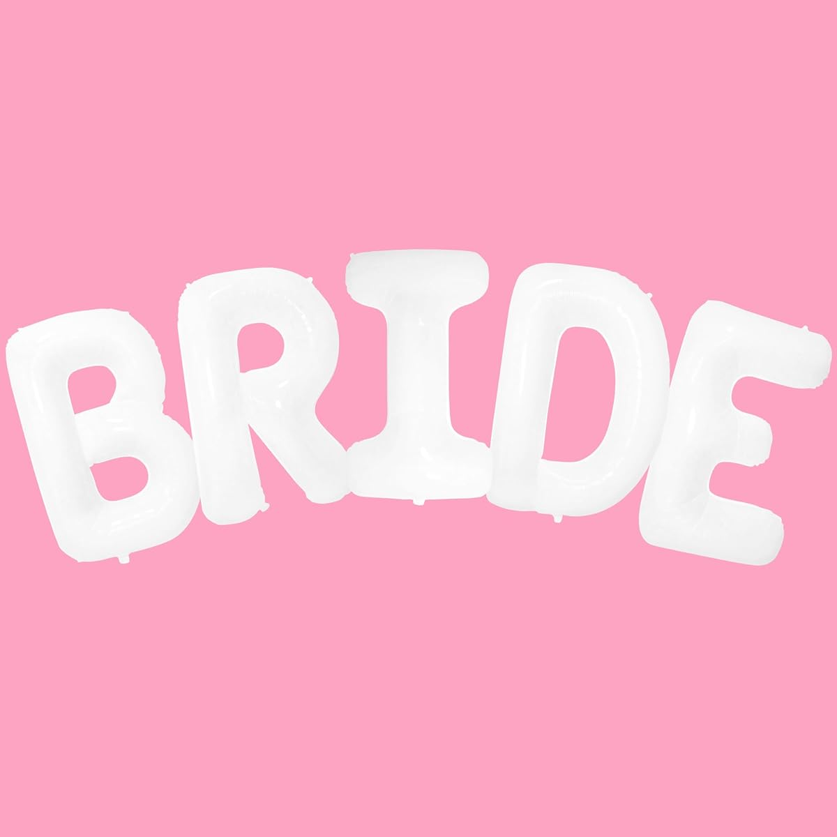 white bride letter balloon