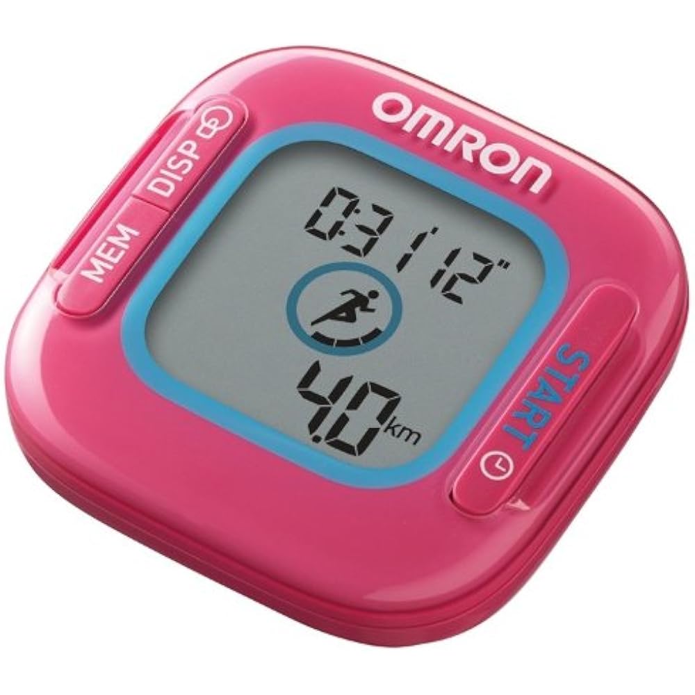 OMRON Activity Meter Jog Style Pink HJA-312-PK