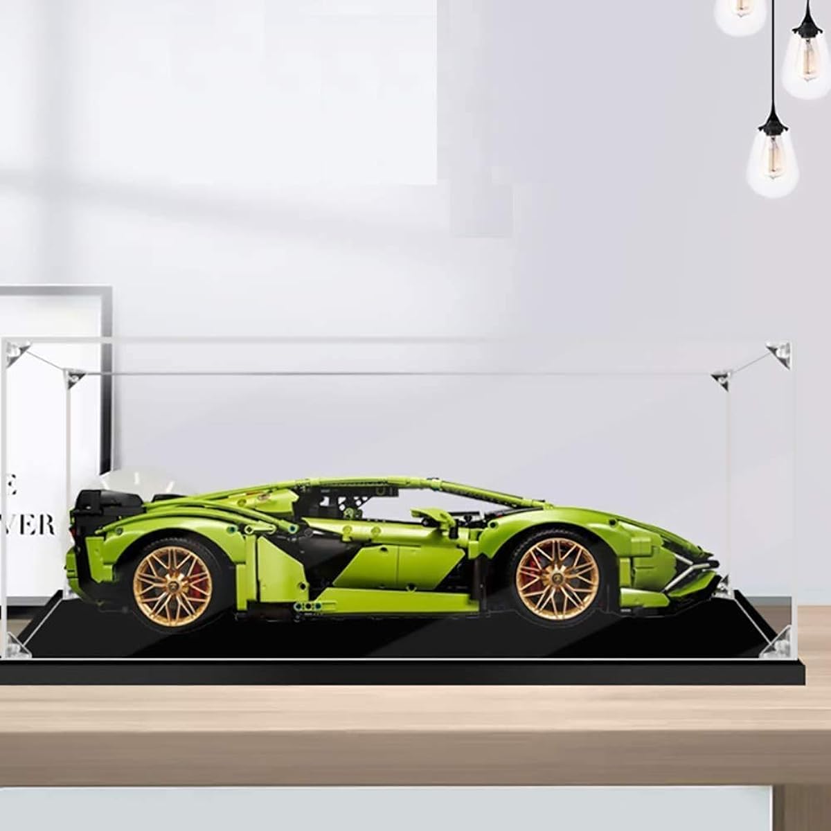 T-Club Acrylic Display Case for LEGO 42115, Dustproof Clear Display Box Showcase (Lamborghini Sián FKP 37) (Model Not Included)
