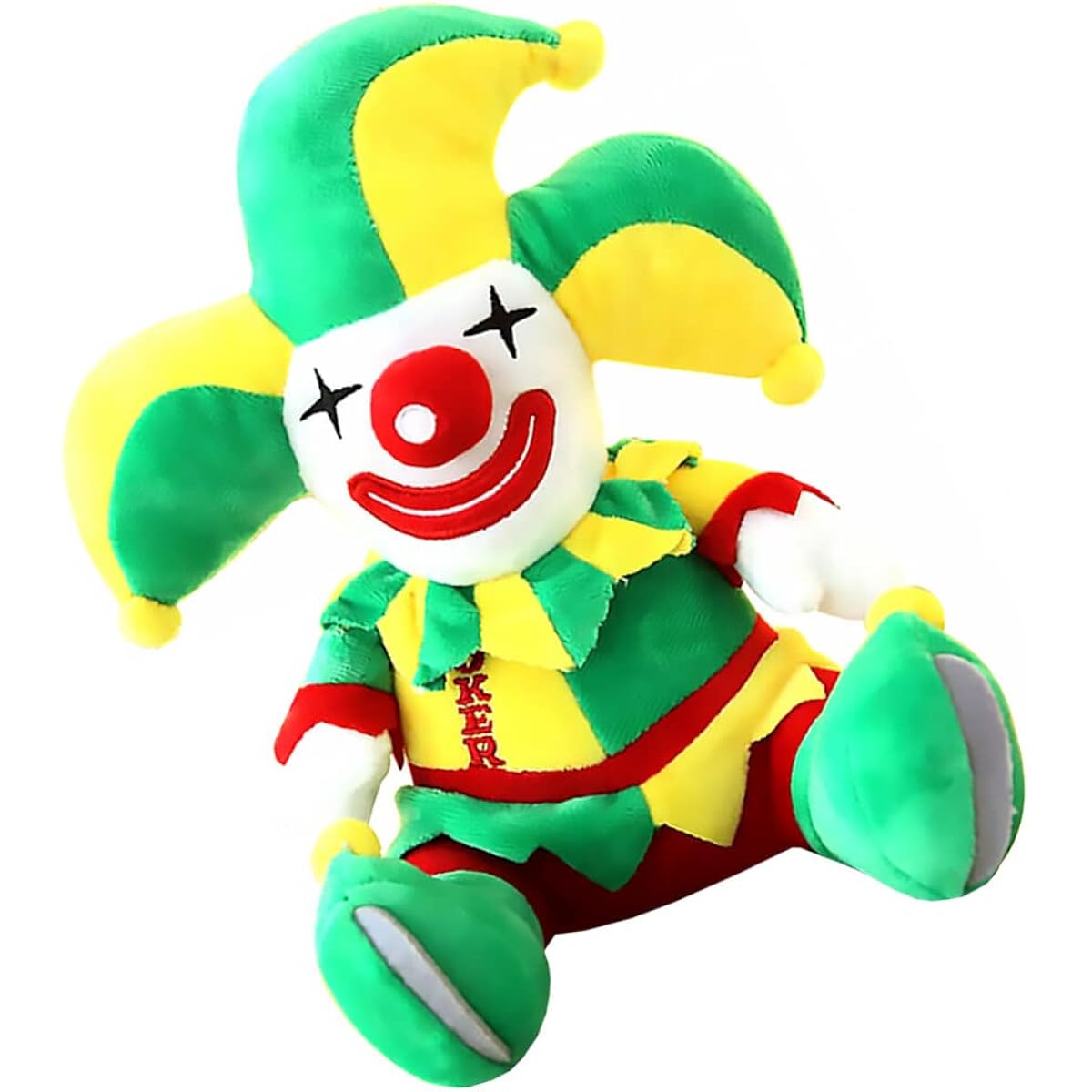 Toyvian Stuffed Clown Cute Plush Clown Doll Green Clown Sleeping Pillow Stuffed Animal Fashion Doll Soft Clown Safe or Desk Decor Home Decor Plush Clown 1 Inch