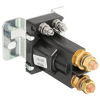 Starter Solenoid Relay Dual Battery Isolator Relay Start On/Off 4 Pin 500A 12V for Car Power Switch Starter Solenoid