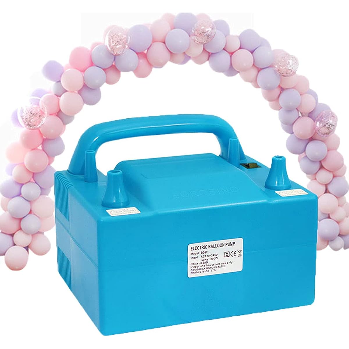 Electric Air Balloon Pump Dual Nozzle Balloon Inflator 800W Electric Balloon Blower for Party Birthday Wedding Festival Decoration Save Time