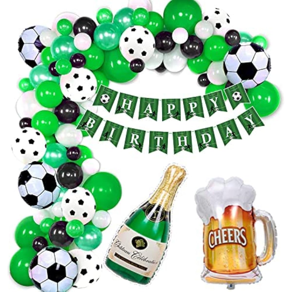 Football party decorations, football theme party set supplies cake topper, football birthday banner, football balloons for boys girls kids men party. birthday decorations