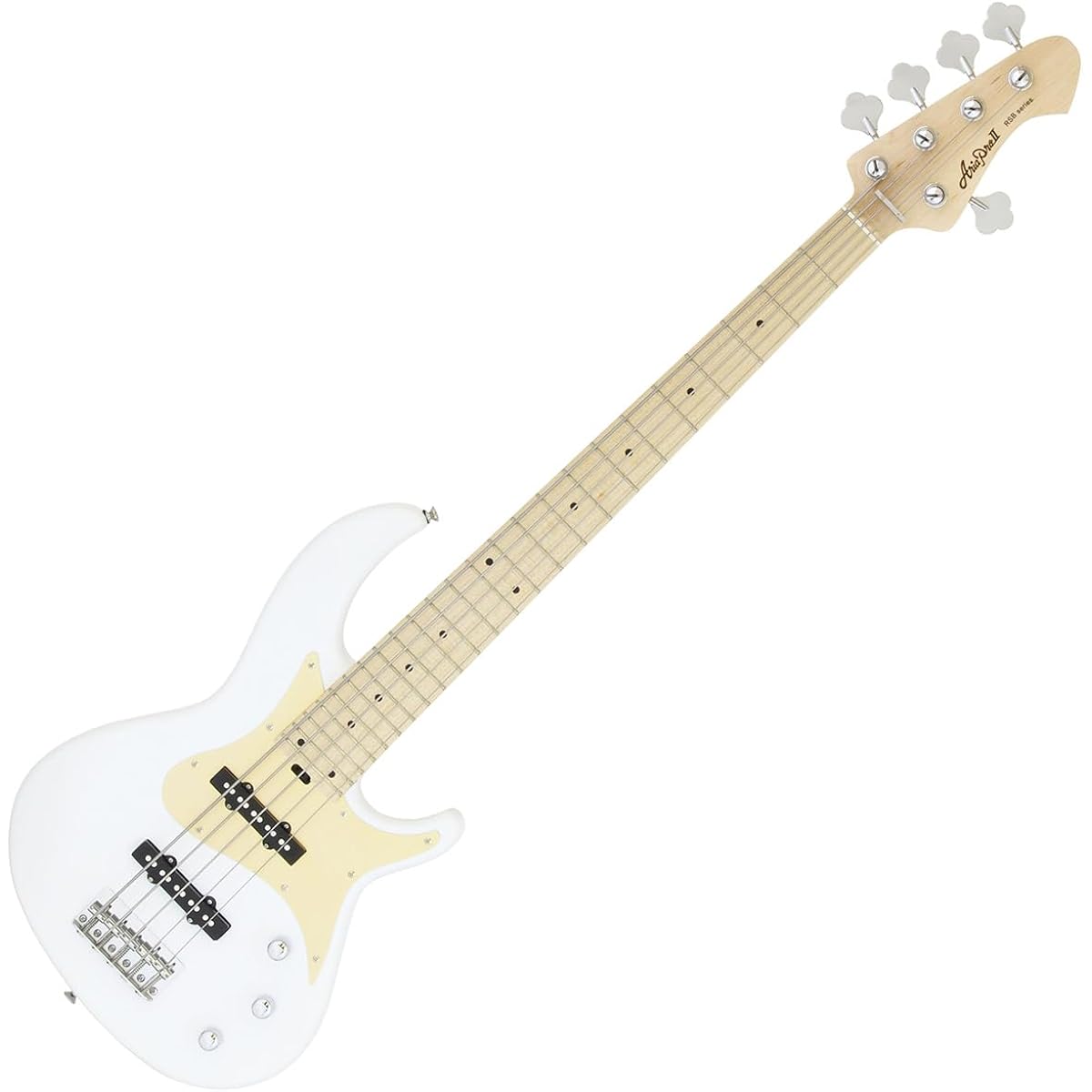 AriaProII RSB-618/5 WH 12-piece 5-string bass beginner set [with mini amp] Jazz bass type AriaPro2