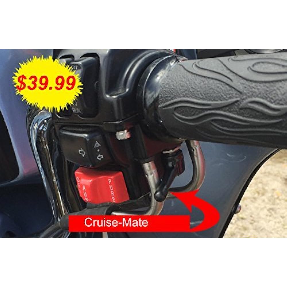 Cruise-Mate Black for Harley-Davidson Motorcycles 1996-later 2014-later Touring Models (excluding Road King Road Glide Street Glide Electra Glide)
