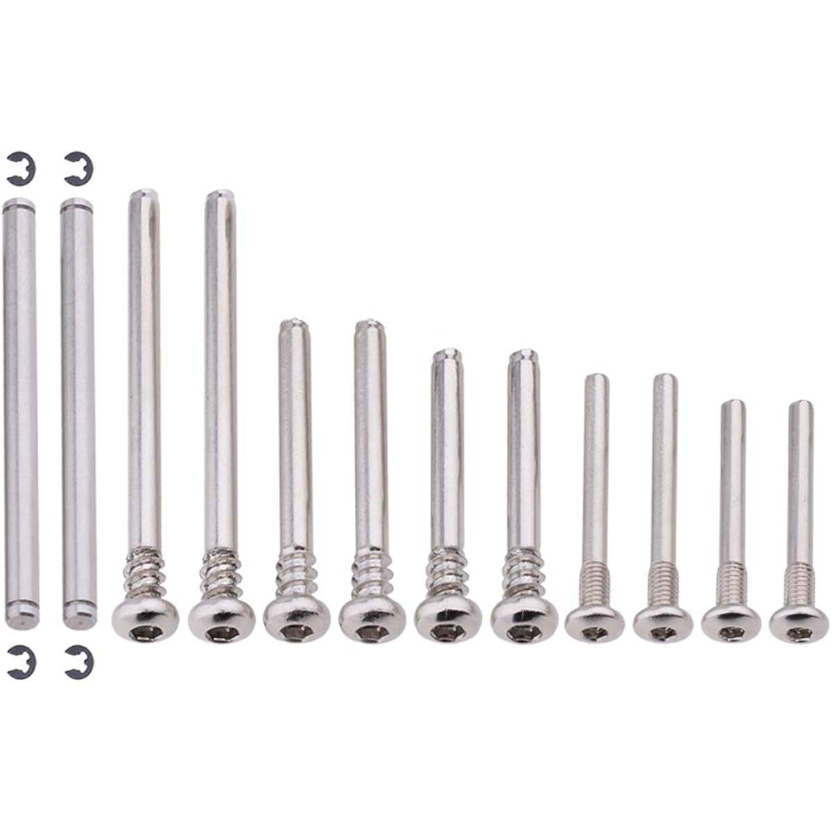 Hobbypark Complete Suspension Screw Tweezers Set for 1/10 Scale Traxxas Slash 2WD Rustler/Stampede/Bandit Parts Replacement 3640 2640 (Pack of 12)