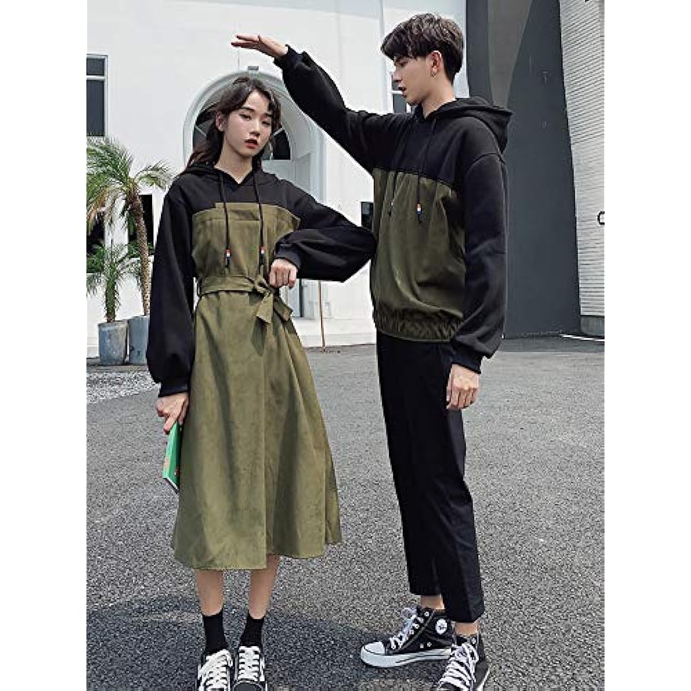 [Lemon Tree Seven] Matching Look, Spring/Autumn, Couples, Matching Look, Hoodie, Dress, Matching Men's, Women's, Long Sleeve, Sweatshirt, Hooded, Stylish, Casual, Lover, Anniversary Gift