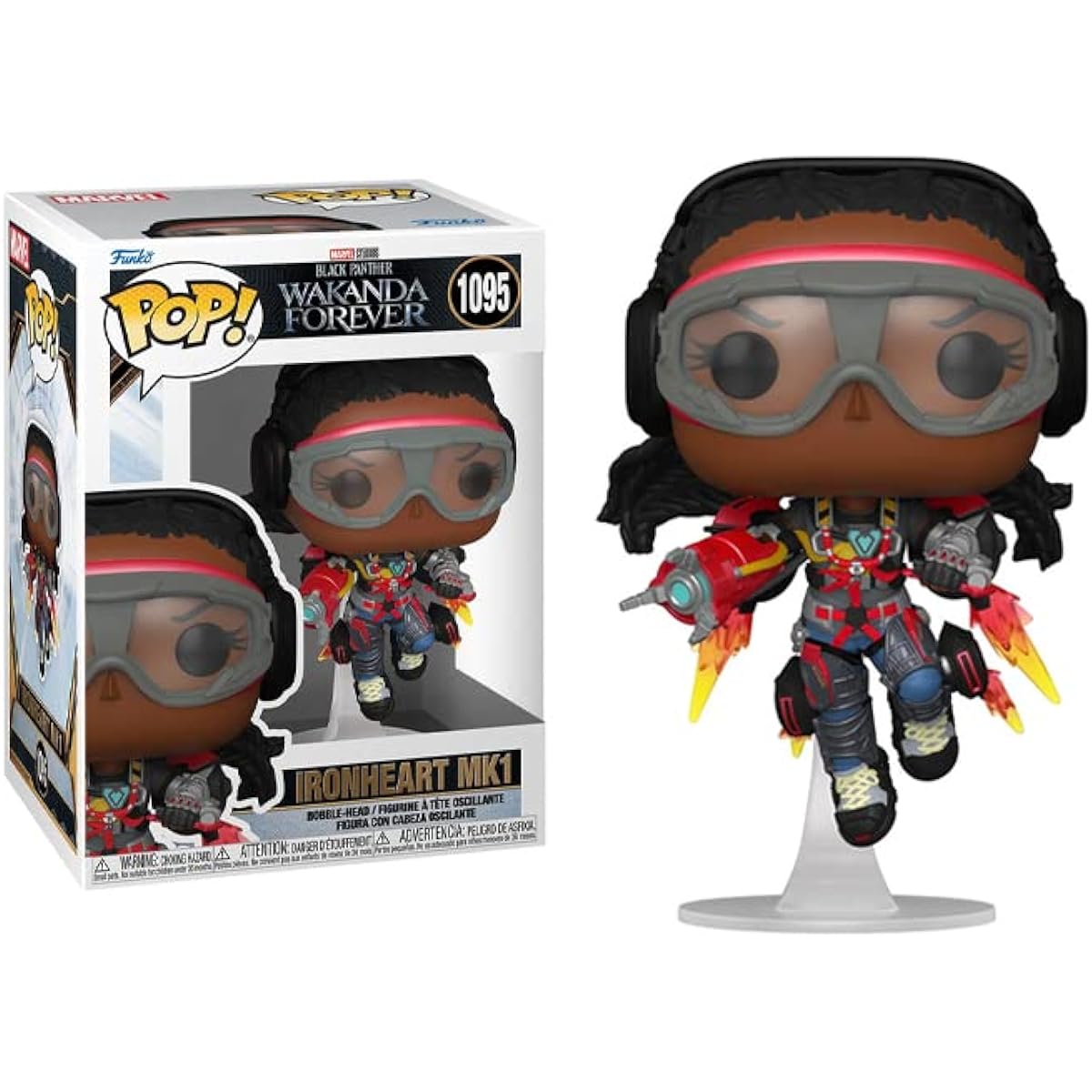 POP Marvel Black Panther Wakanda Forever Ironheart MK1 Funko Vinyl Figure (Includes Compatible Box Protector Case) Multicolor 3.75"