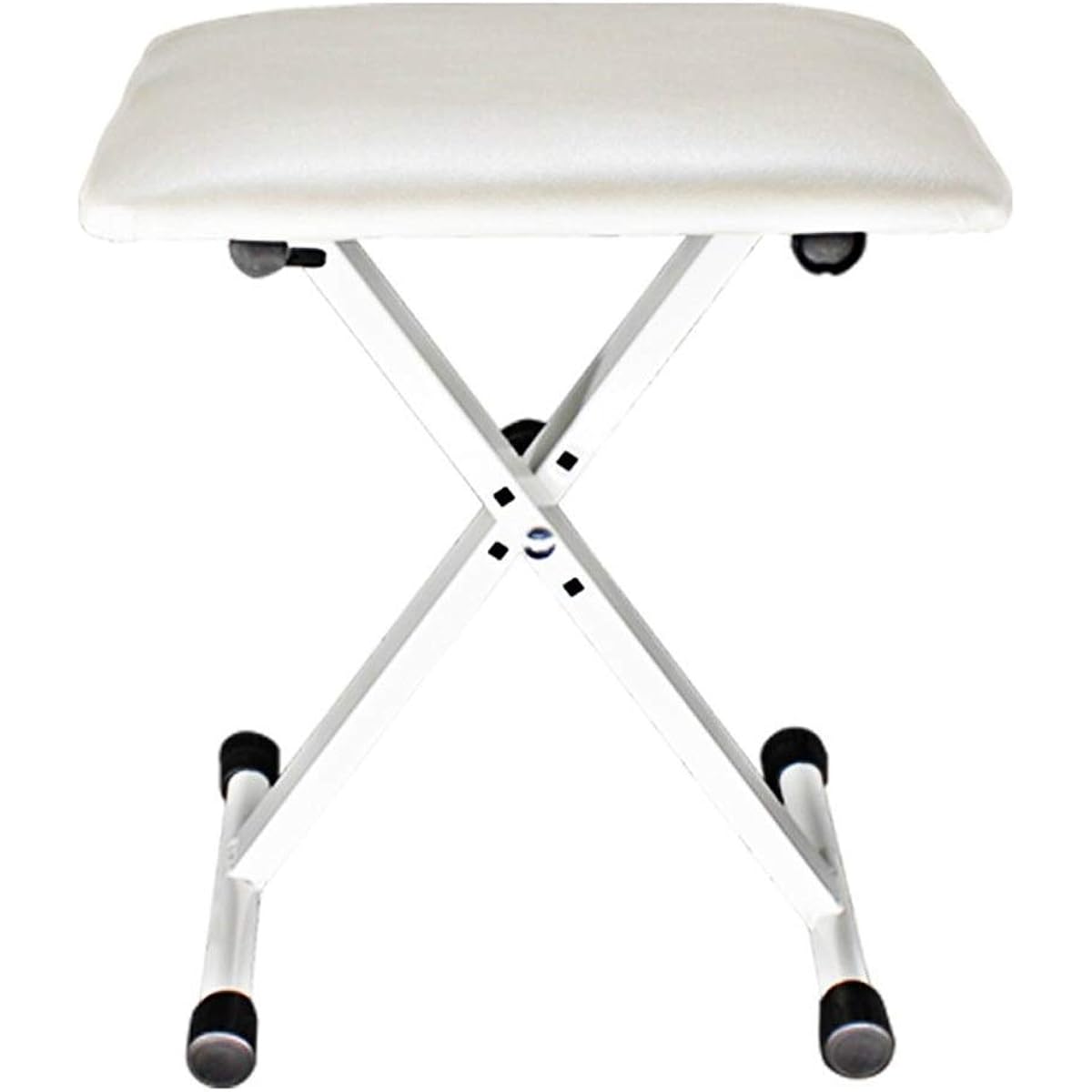 Keyboard Bench Piano Stool One Piano Stool Universal Sound Source Chair Three Adjustable Piano Guzheng Guitar Keyboard Easy to Prevent Sliding Piano Keyboard Bench (Color: White, Size: 40x30x51cm)