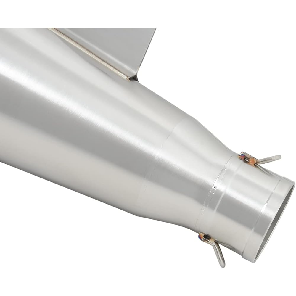 Motorcycle Bike Silencer Slip-on Muffler Bike Muffler General Purpose Inlet 50.8mm Length 350mm Body Diameter 105mm