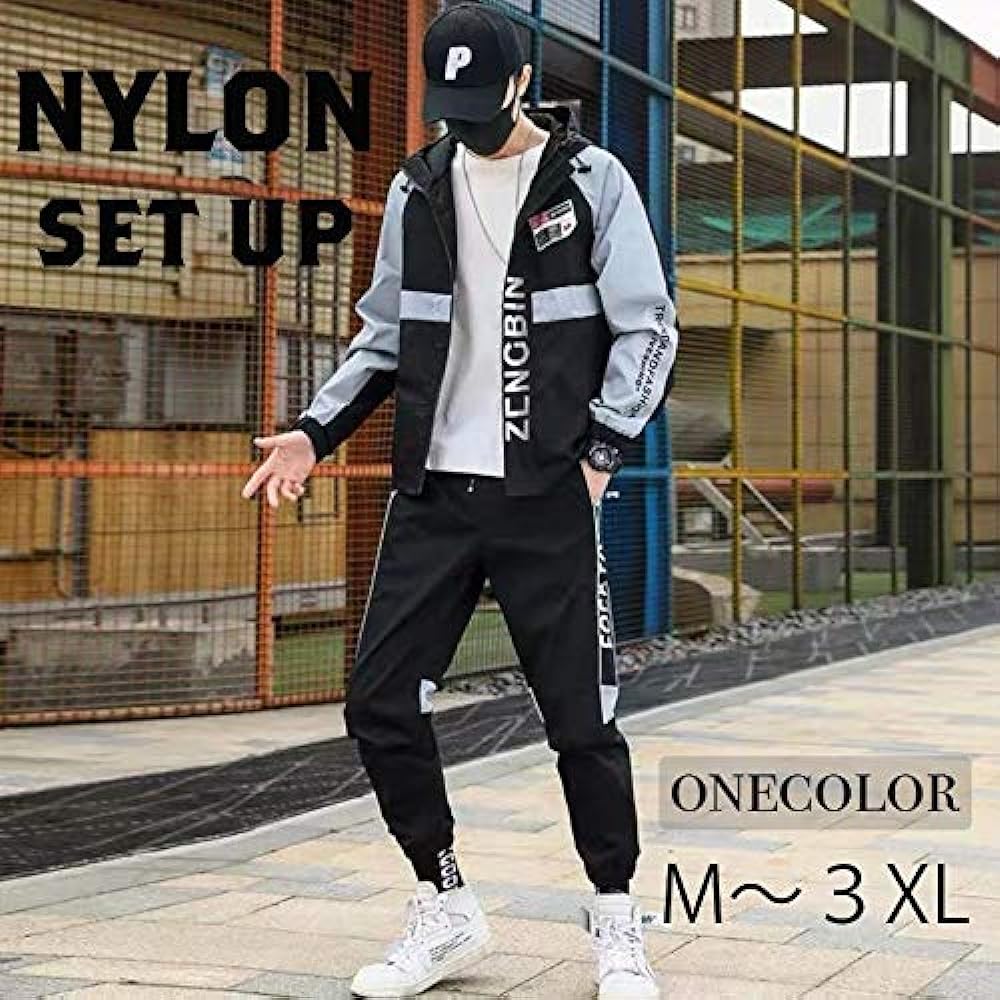 [Minato] Windbreaker Top and Bottom Set Mountain Parka Sports Running Wear Training Wear