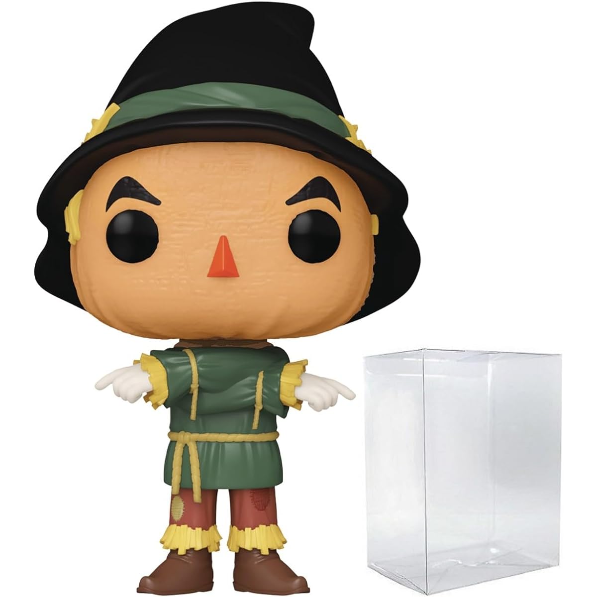 POP Movie: The Wizard of Oz 85th Anniversary - Scarecrow Funko Vinyl Figure (with compatible box protector case), Multicolor, 9.5cm