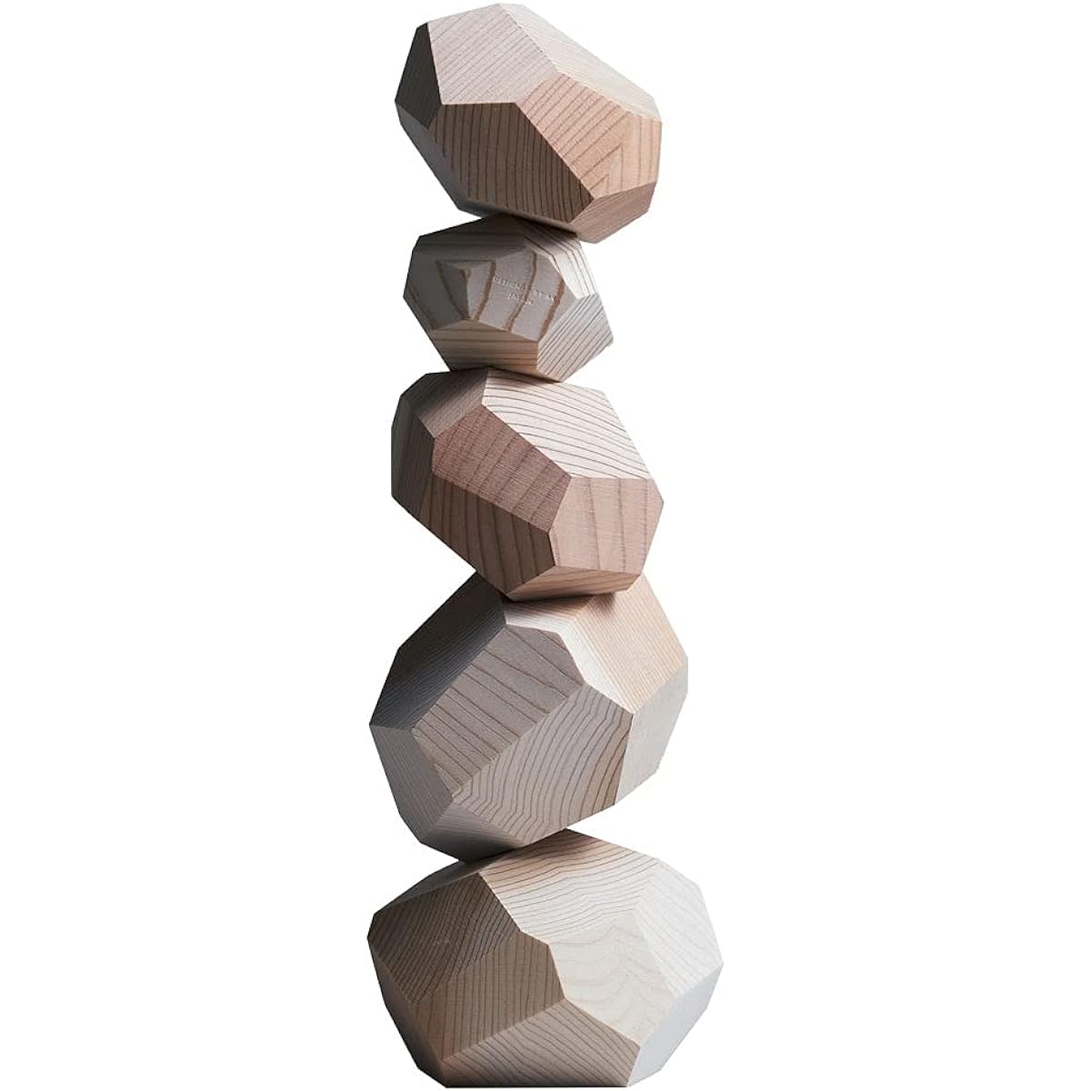 Ayon tumi-isi (Tsumiishi) A toy object that changes every time you stack it. A wooden toy that looks like a pile of stones (plain)