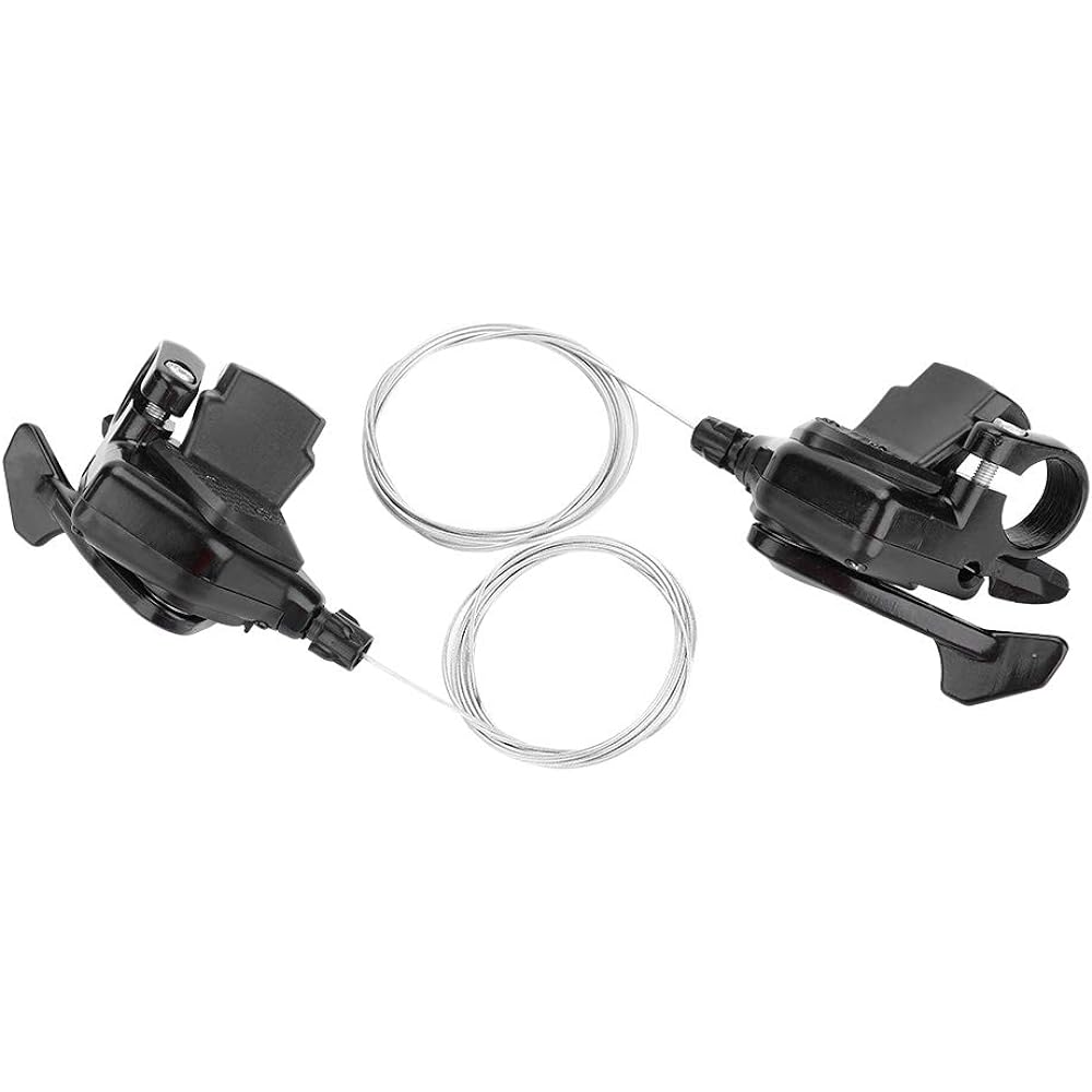 Shimano 8 Speed Shifter 7 Speed Shifter Black Metal 1 Pair Triple Speed Bicycle Gear Shift Derailleur Left Right Shifter (3X8 Speed)