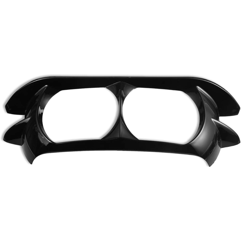 KaTur Glossy Black Dual Projector Headlamp Headlight Trim Bezel 2015-2019 Harley-Davidson Road Glide