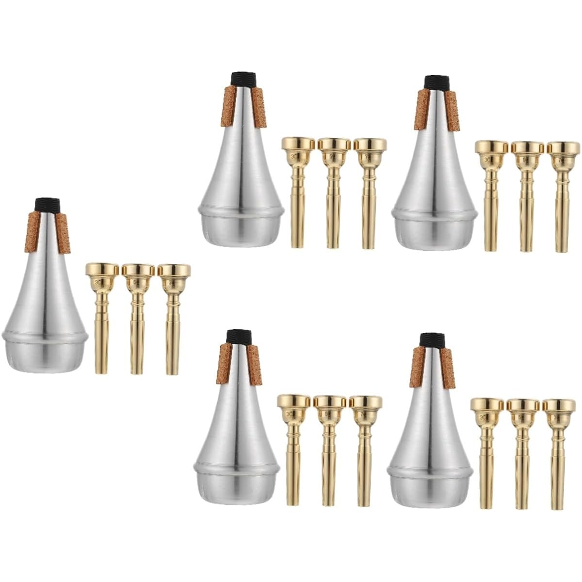 VICASKY 5-piece Trumpet Mute Light Set Silent Hotel The Bar Pub Trumpet Accessories Turntable Alignment Tool Tron