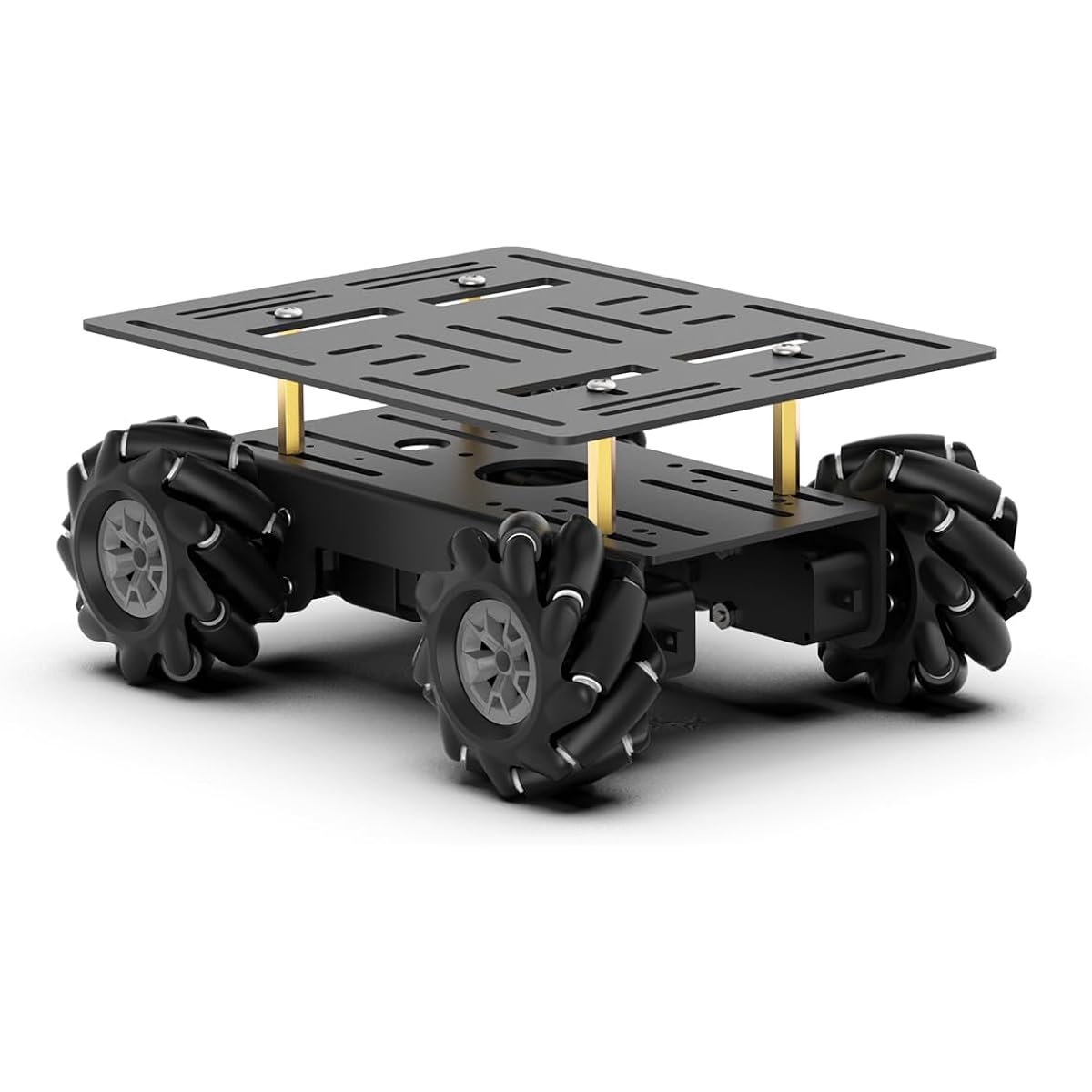 LewanSoul Mecanum Chassis Car Kit Aluminum Alloy Frame TT Motor 60mm Mecanum Wheel Smart Robot Car DIY Kit (No Assembly)