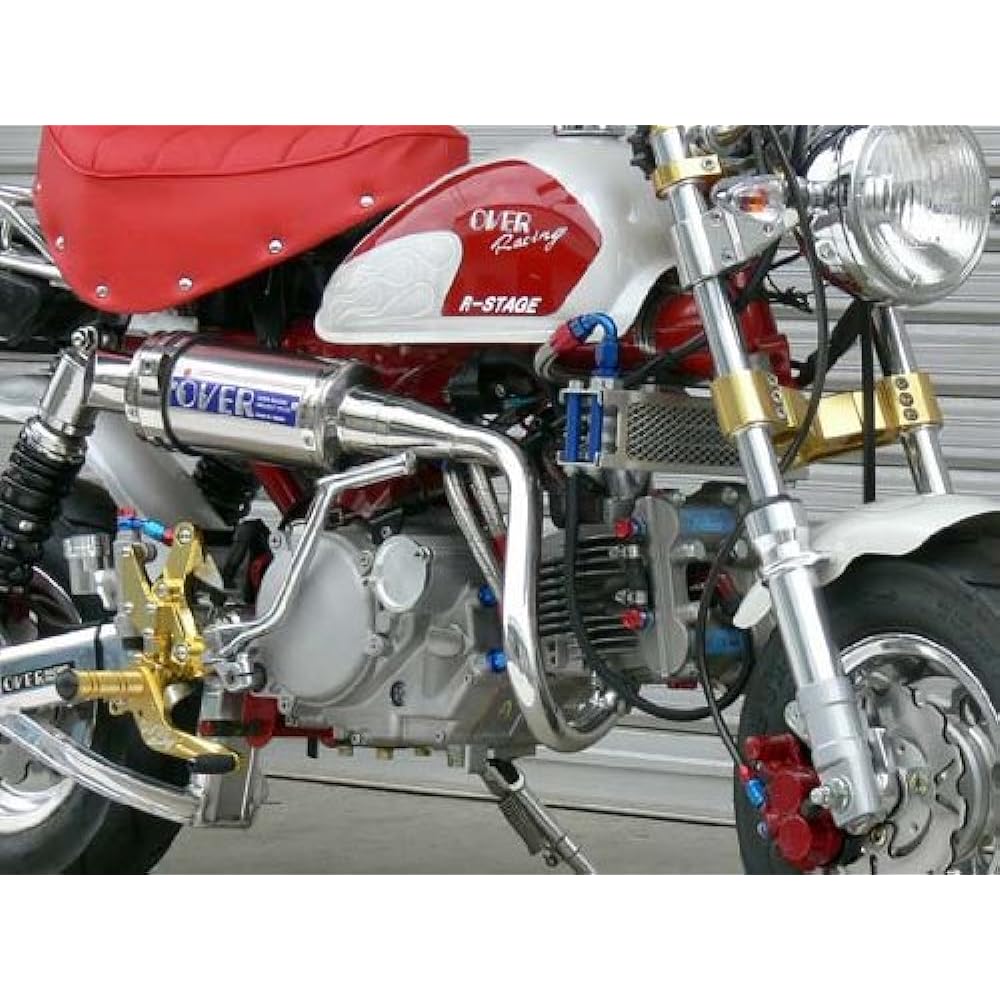 OVER RACING Over Racing Full Exhaust Muffler Stainless Steel Titanium Up Muffler MONKEY Z50J [Monkey] 13-01-38