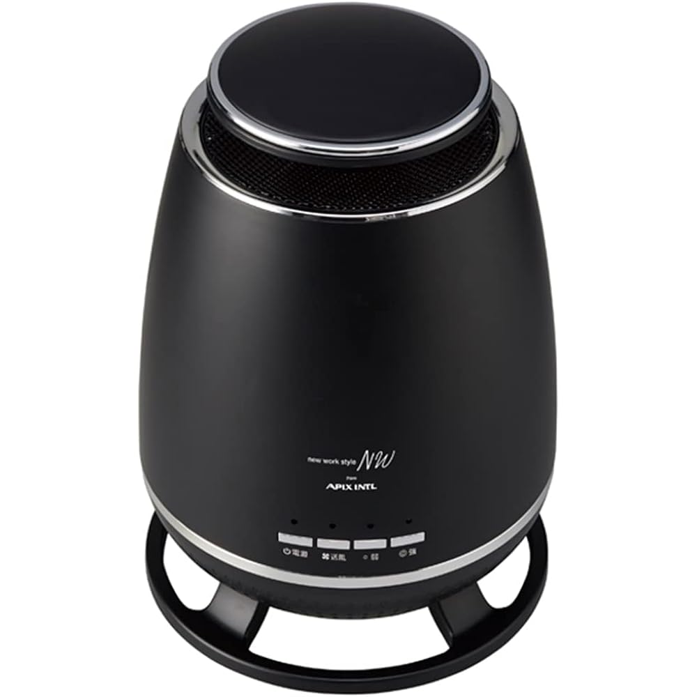 APIX INTL 360° Ceramic Heater 360° 360° Stereo-thermal Air Wide Range Tipping Off Switch Strong/Weak Switching Air Blower APH-362 BK