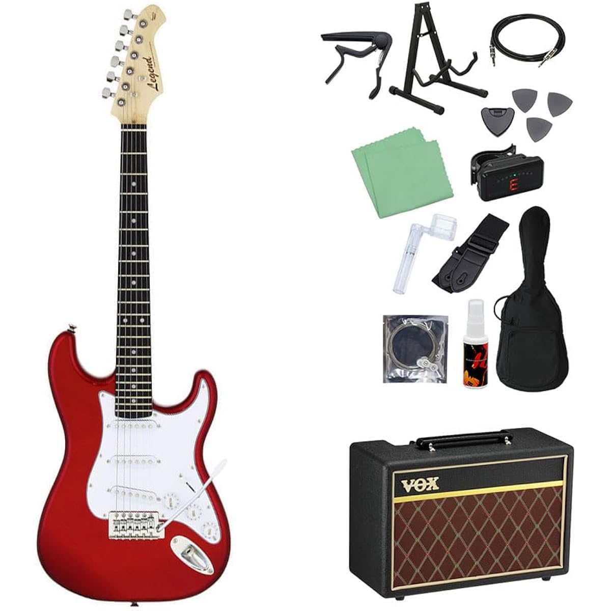 LEGEND LST-MINI Electric Guitar Beginner 14-piece Set [With VOX Amplifier] CA Stratocaster Type Mini Guitar Legend