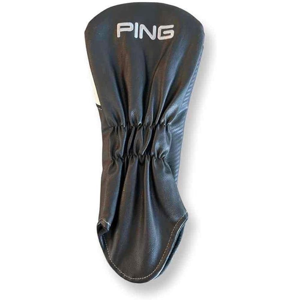 PING G430 Driver Leather Head Cover Black/White