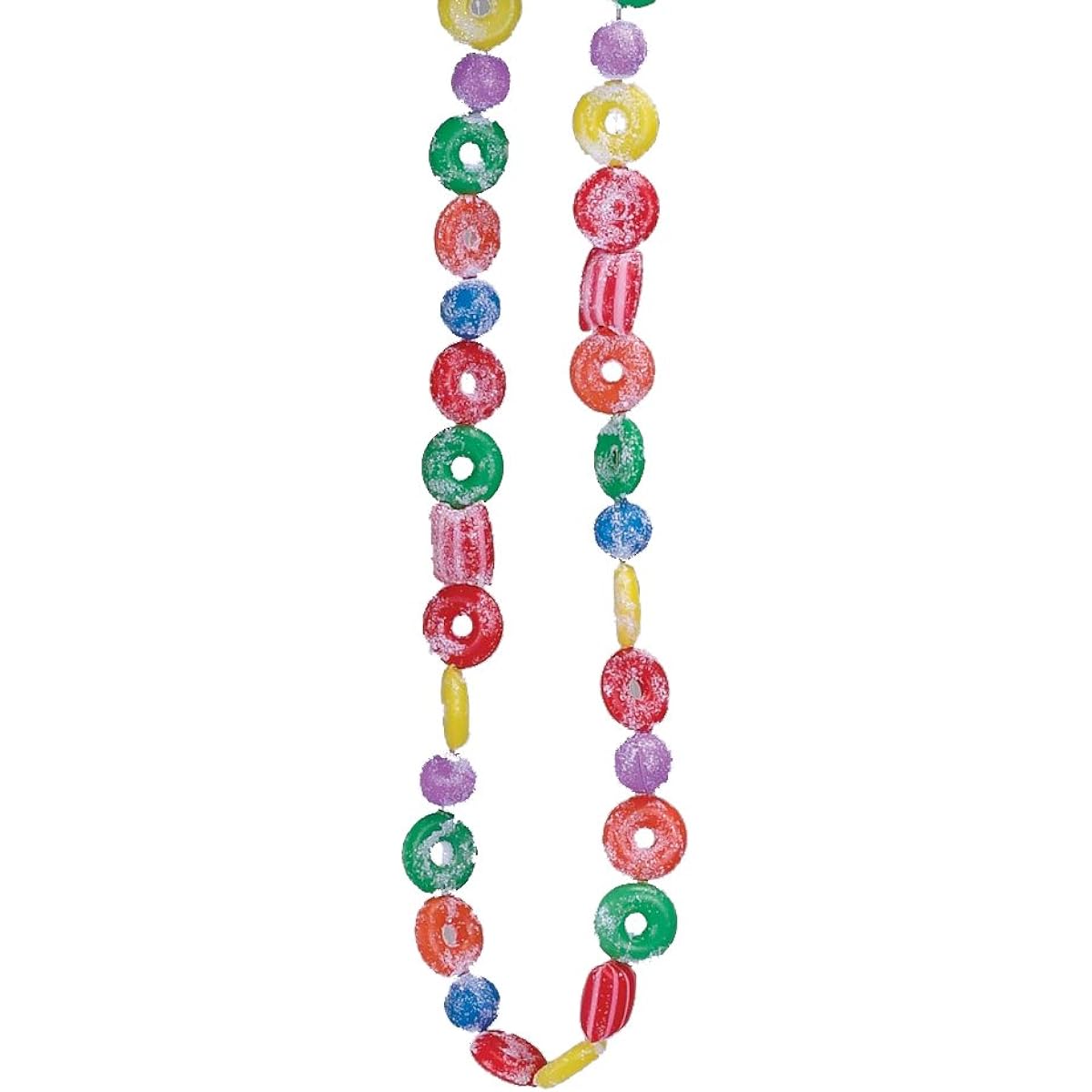Kurt Adler H1737 2.7m Plastic Glittered Life Saver Ball And Candy Garland New
