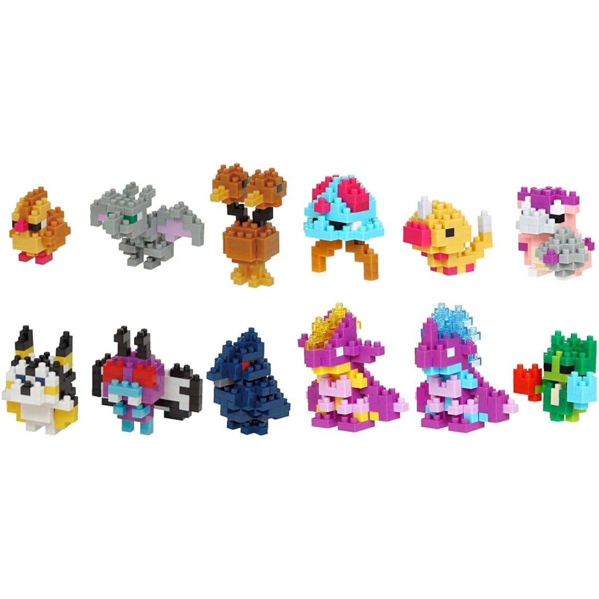 [Nanoblock Pokemon Set] Mini Nano Pocket Monster Flying Type (BOX) NBMC_31S 1 BOX = 6 pieces, total of 6 types + Mini Nano Pocket Monster Poison Type (BOX) NBMC_43S 1 BOX = 6 pieces, total of 6 types