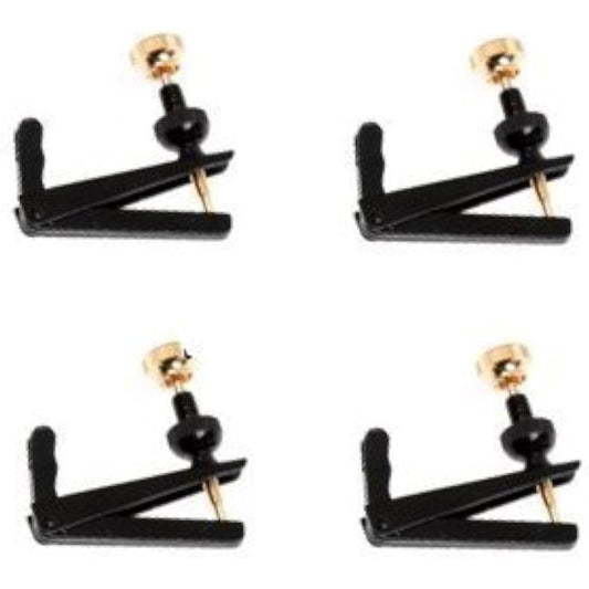 4/4 set cello fine adjuster (4), black metal base gold screw [electronic equipment]