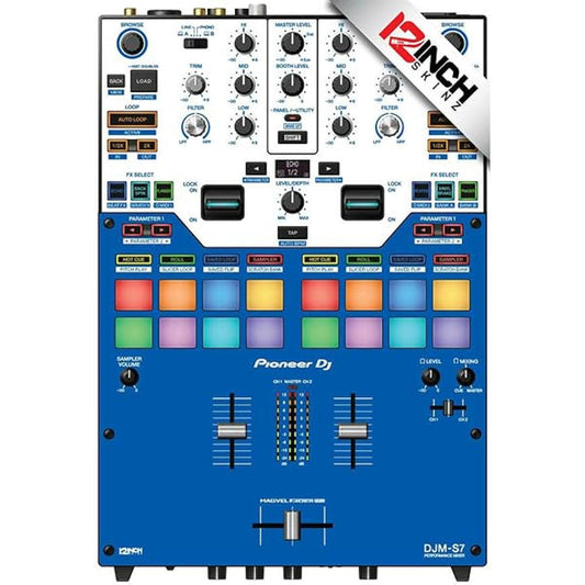 12inch SKINZ/Skin for Pioneer DJM-S7 [Blue]