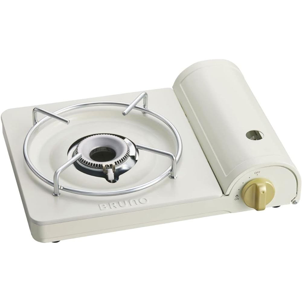 BRUNO Cassette Stove Slim Camping Gas Yakiniku Outdoor Sengoku Small Disaster Prevention Supplies Earthquake Preparation Cute Stylish Green BOE095-GR