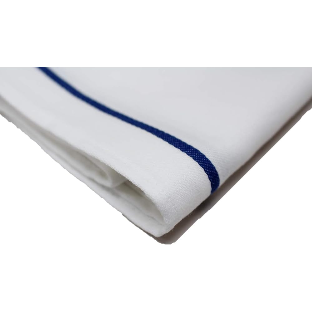 Made in Japan Glass Towel 100% Cotton 45 x 80 10 pieces for professional use (blue line)