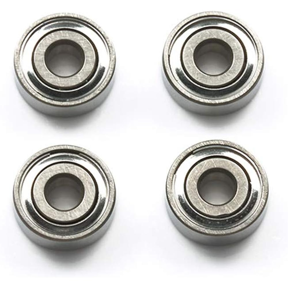 Tamiya Mini 4WD Limited Series Oval Home 3D Lane Change (Tricolor) 94893 & Mini 4WD Grade Up Parts Series No.519 GP.519 HG Round Hole Ball Bearing 4 Pieces 15519 [Set Purchase]