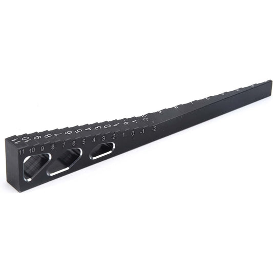 LAFEINA RC Model Car Height Drop Gauge Adjuster Ruler for 1/10 1/8 1/16 1/14 RC Touring Car Drift Car (Black)