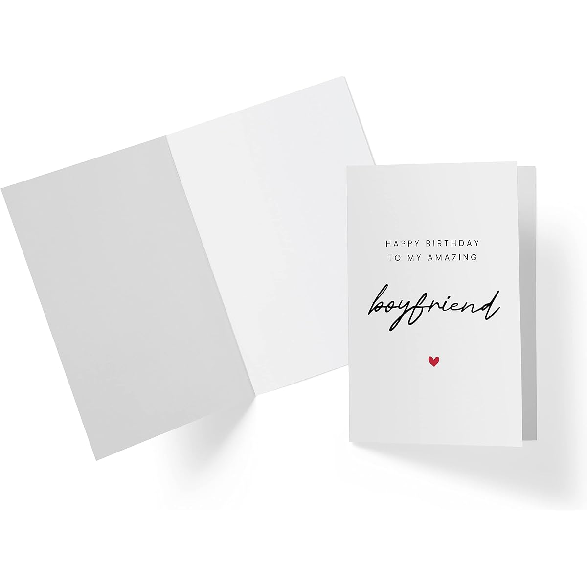 Sweet Birthday Cards for Boyfriend - Sweet Boyfriend Cards - Best Cards for Him - Ideal Birthday Cards from Girlfriend - Karto - Simple Boyfriend