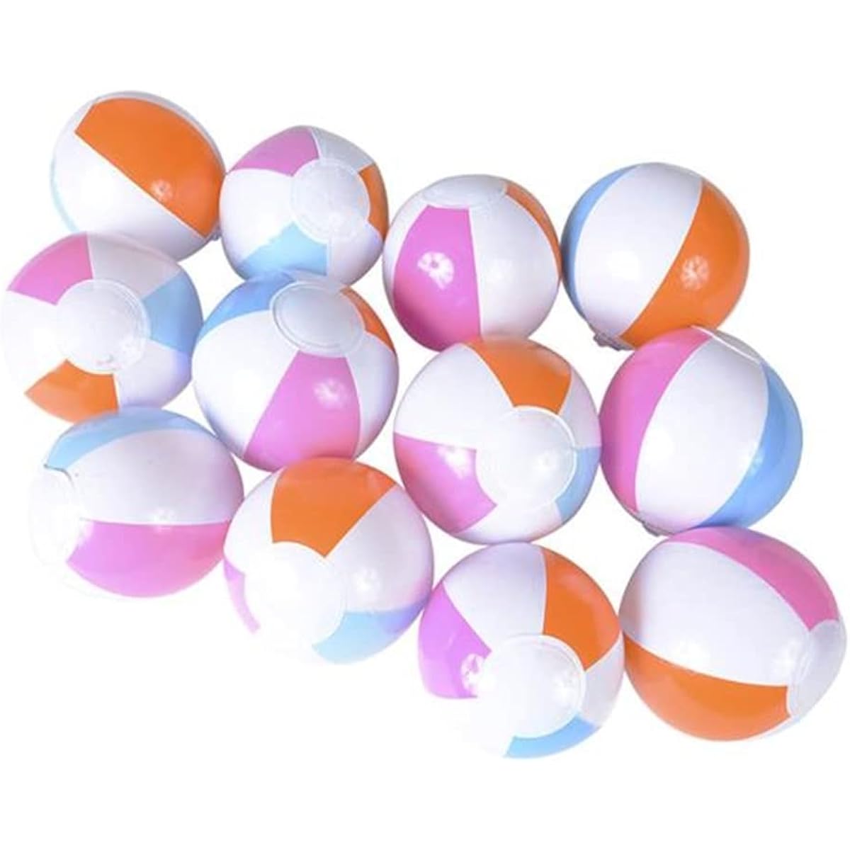 HAPPY DEALS 24 Pack Mini Beach Balls 5 Inch Pool Birthday Favors Ages 3+