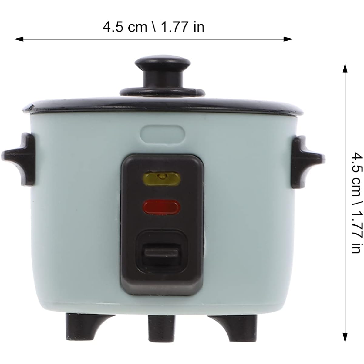 Gadpiparty Dollhouse Rice Cooker Set Miniature Electric Kettle Dollhouse Supplies for Kids Pretend Play Decorative Model (Green)