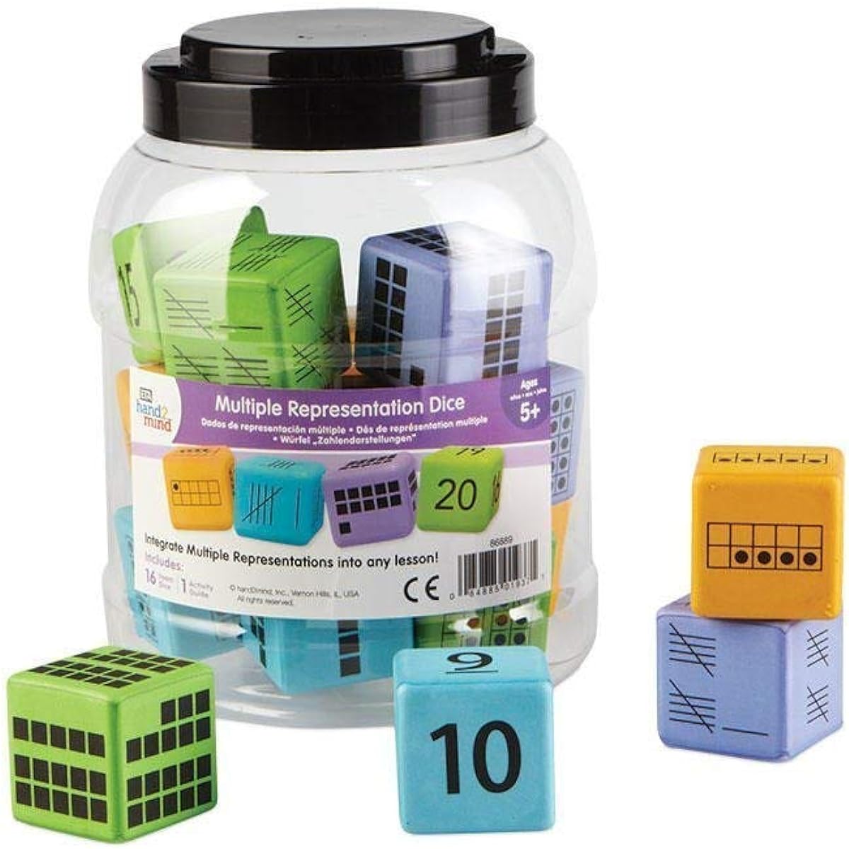 ETA hand2mind Multiple Expression Dice (Set of 16)