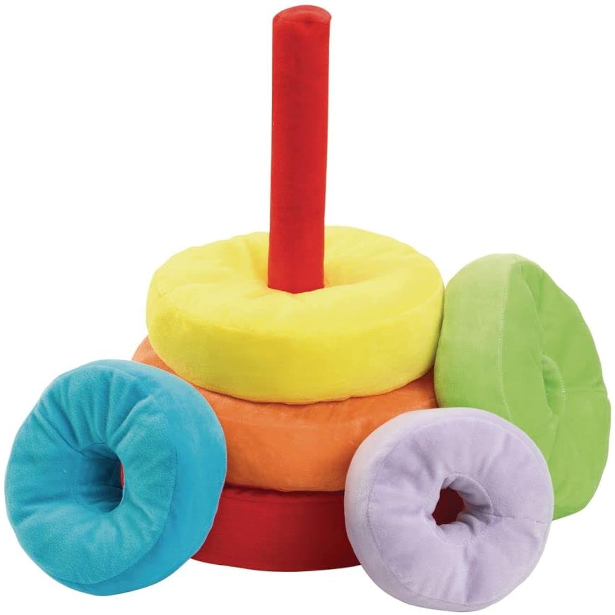 Excellerations TALLRING Extra Large Plush Stacking Ring Toy for Toddlers, Perfect for Early Stem, Ages 6 Months and Up