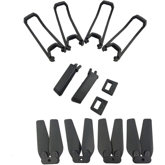 Fytoo 4pcs Propellers + 4pcs Protective Covers + Landing Gear for E58 S168 JY019 Foldable Quadcopter Spare Parts Remote Drone