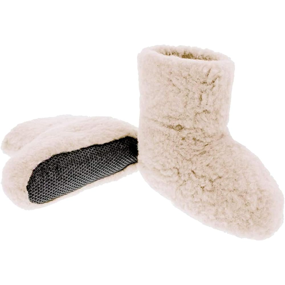 COLDBREAKER 100% Pure Wool Fluffy Polish Room Shoes Booties Standard