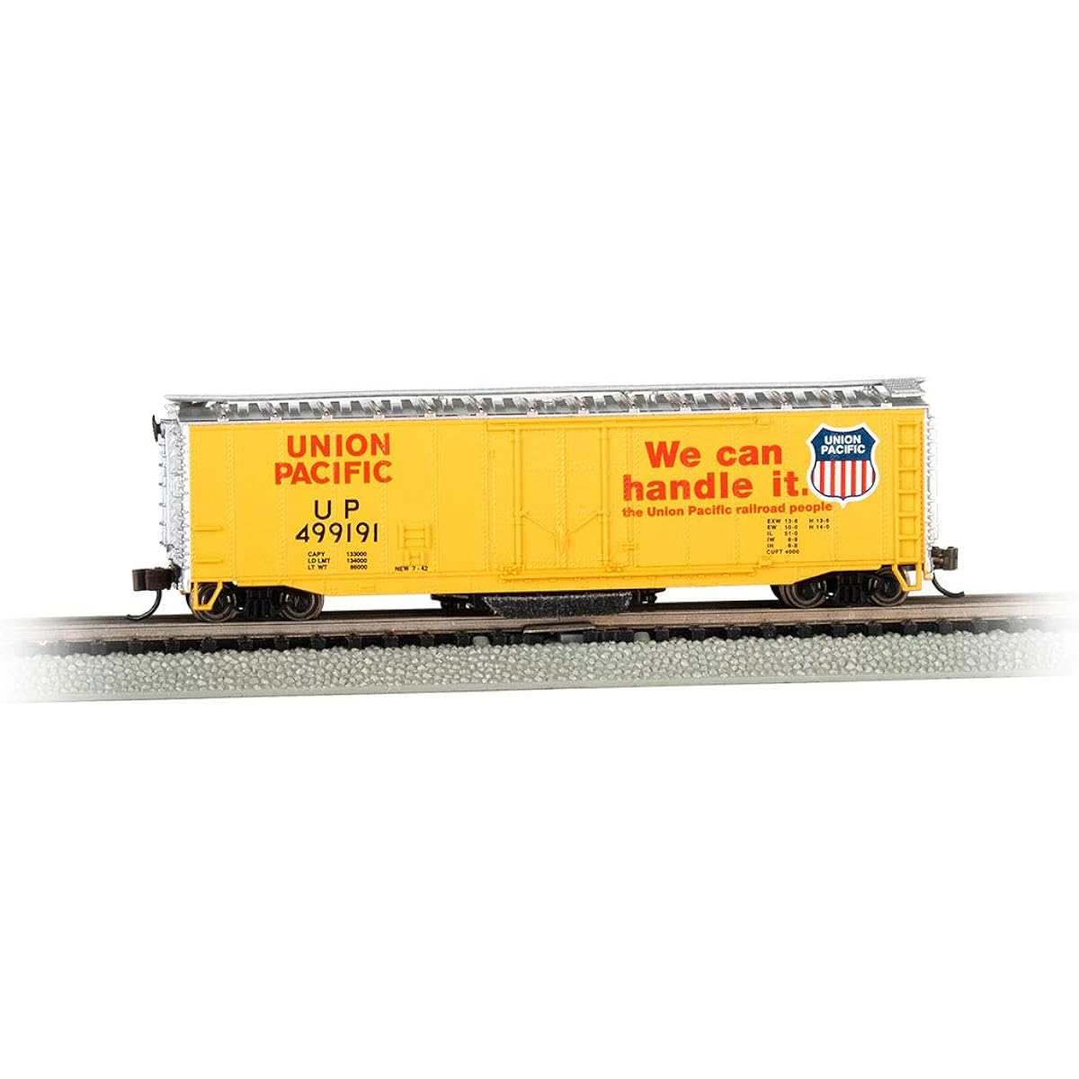 Bachmann Trains - 50' Plug Door Truck Cleaning Box Car - Union Pacific® - N Scale