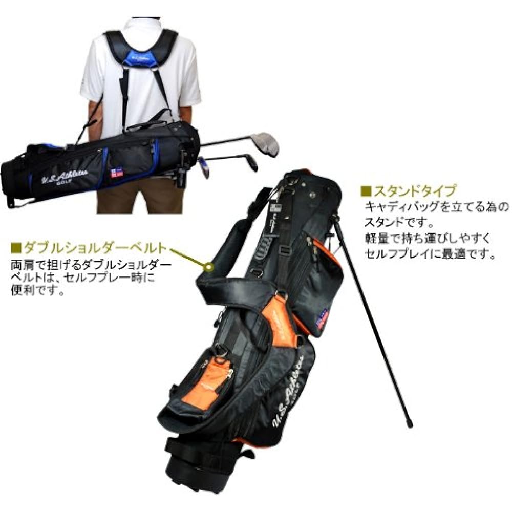 LEZAX U.S.Athlete 6.5 type (53cm) caddy bag USCB-7213