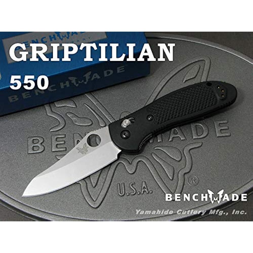 Benchmade 550-S30V Grip Tyrian S-30V Silver Straight Blade/Thumbhole [Japanese Genuine Product]