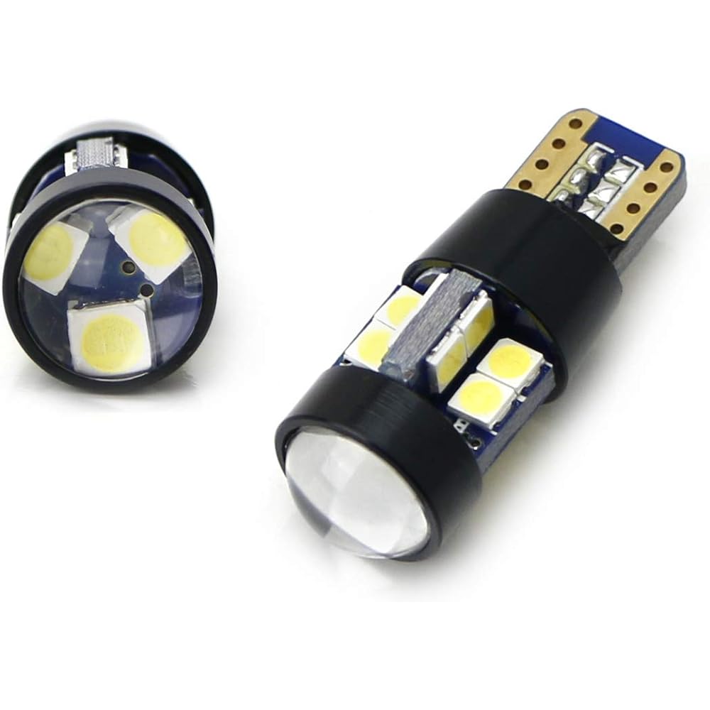 iJDMTOY High Power w/19-SMD 921 912 920 168 T10 LED Replacement Bulb Compatible with Chevrolet Ford GMC Honda Toyota Truck Third Brake Light Xenon White 2 Pieces