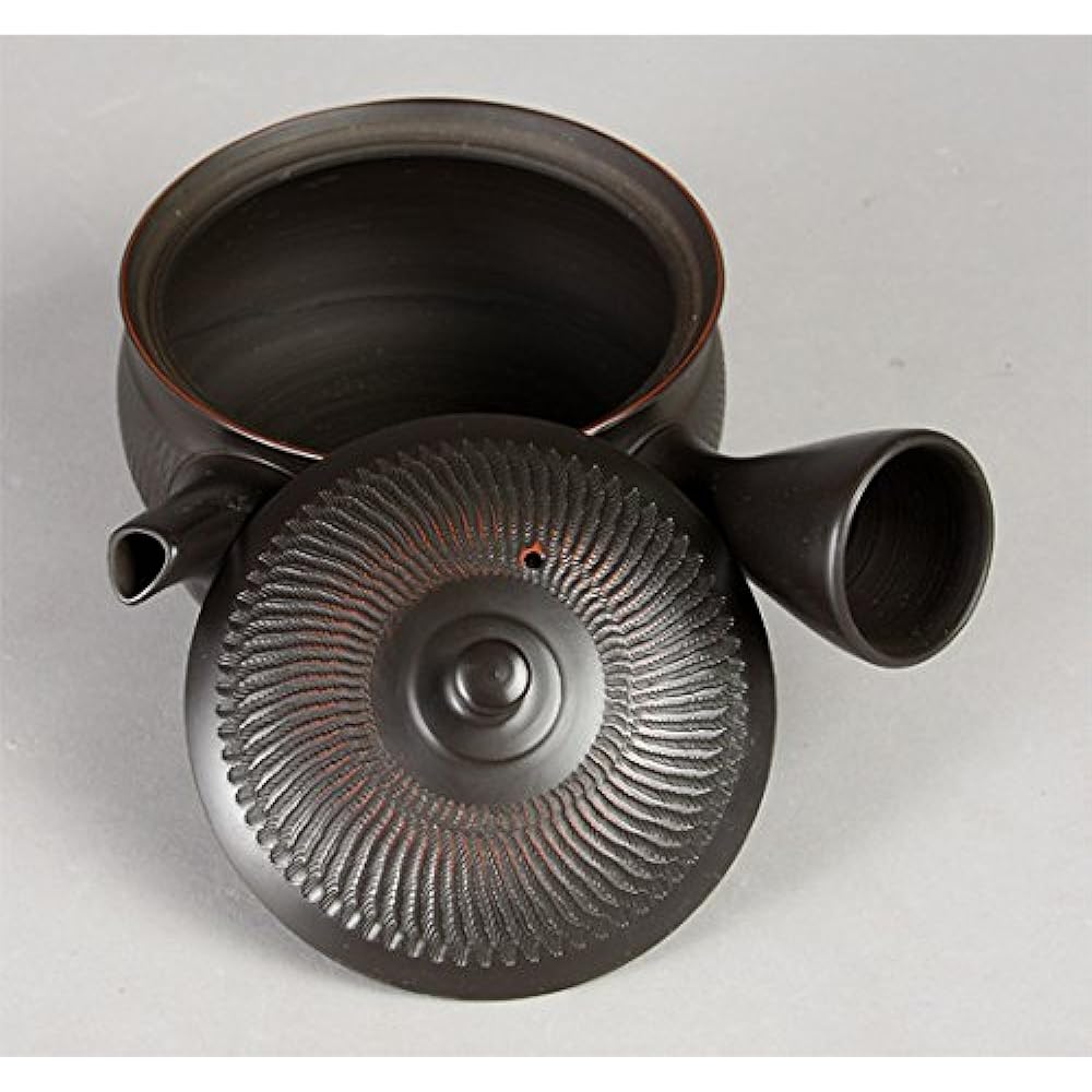 Yamakiikai Gyokuryu Kurobiri Vermilion Line Teapot Teapot 220cc
