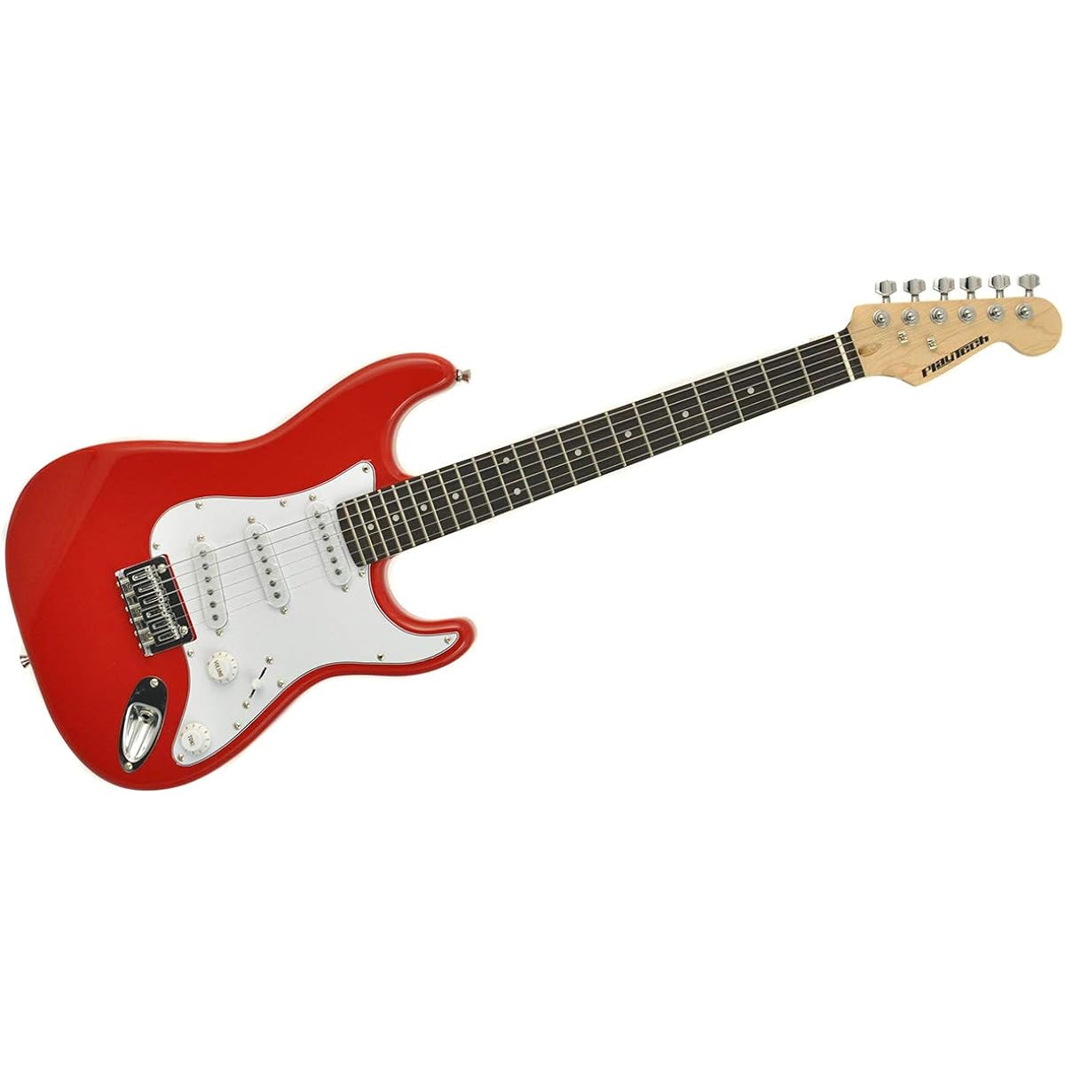 PLAYTECH ST025 RED Electric Guitar 570mm Scale Mini Guitar